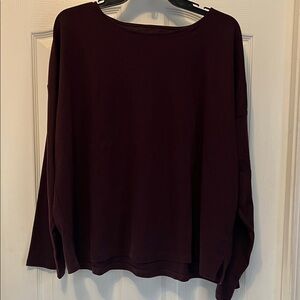 Eileen Fisher Deep Plumb Long Sleeve Top